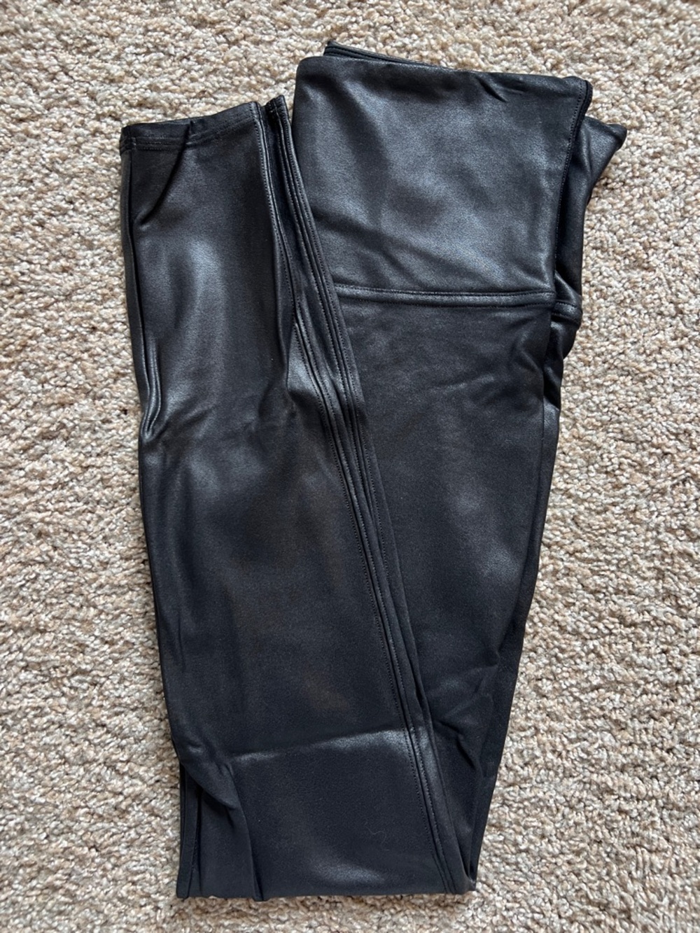 Spanx Faux Leather Leggings | Black | Large